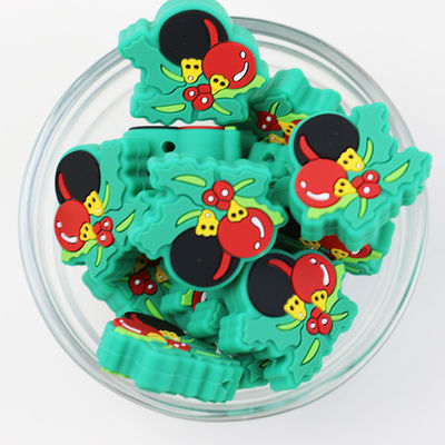 Custom Christmas Silicone Focal Beads