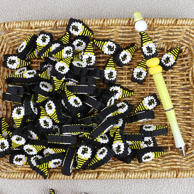 Cute Cartoon Silicone Gnomes Focal Beads 100 Pcs Custom Low MOQ
