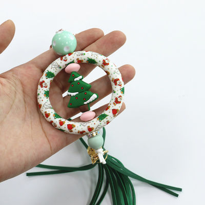 Manufacturer  custom printed design full colors all over the  ring beads for key chains decorations