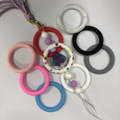 Wholesale PISSEN Silicone focal o  ring Beads for DIY keychains