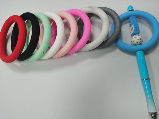 Non-toxic Silicone O Ring Focal Beads BPA Free DIY keychain decoration