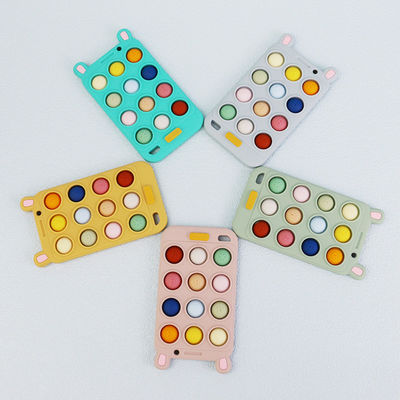 BPA Free Silicone Baby  mobile phone shape Teethers for Comfort and Relief baby teeths painful