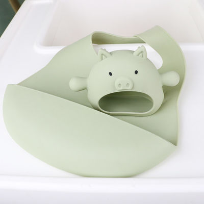 Custom Various Shapes pig shape handle grip Silicone Teether for Baby with Various Designs