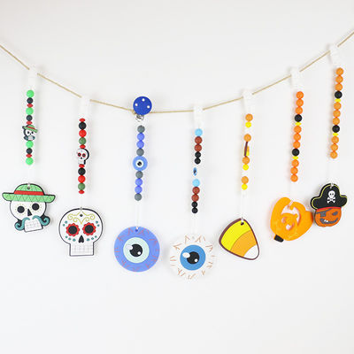 Soft And Flexible Silicone Teether for 0-36 Months Baby DIY silicone teether keychains for halloween
