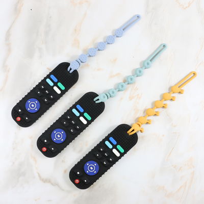 Custom Various Designs Baby Teething Products in Various Colors TV controller silicone teether toy