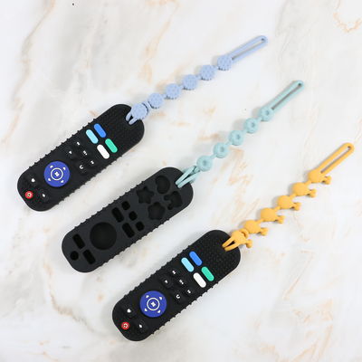 Custom Various Designs Baby Teething Products in Various Colors TV controller silicone teether toy