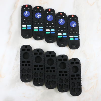 Custom Various Designs Baby Teething Products in Various Colors TV controller silicone teether toy