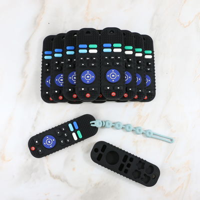 Custom Various Designs Baby Teething Products in Various Colors TV controller silicone teether toy