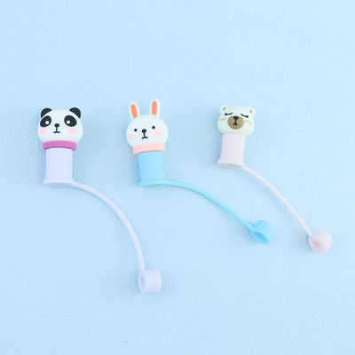 Custom 3D Silicone Straw Cover Name Brand Personalized Design straw hat