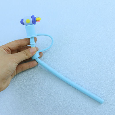 Non-toxic Different Material Size Straw / Sippy Topper charms silicone straw cover