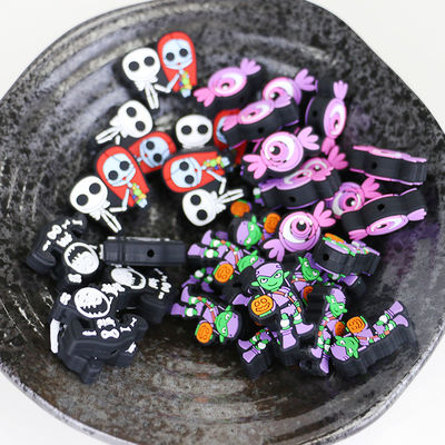 Custom Non-toxic Silicone Teething Beads With Hole for Baby Teething focals for halloween christmas