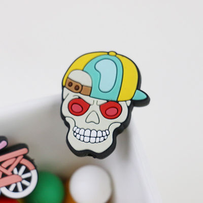 Custom halloween skull pumpkins Silicone Focal Bead for DIY pens keychains