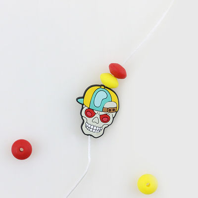 Custom halloween skull pumpkins Silicone Focal Bead for DIY pens keychains
