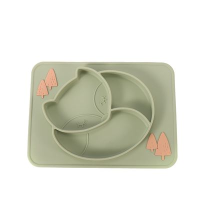 Reusable Toddler Silicone Plates FDA Approved Multi Colored