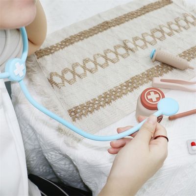 ODM Baby Silicone Toys Eco-Friendly MOQ 100 BPA Free Kids Silicone Doctor Kit
