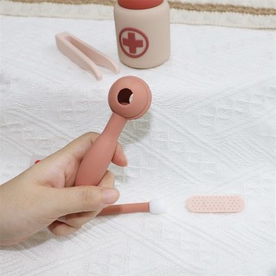 Customized Baby Silicone Toys Function Doctor Role Playing Kids Nurse Role Toy Sets