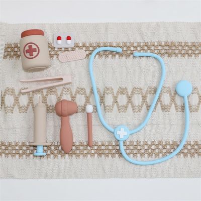 Customized Baby Silicone Toys Function Doctor Role Playing Kids Nurse Role Toy Sets