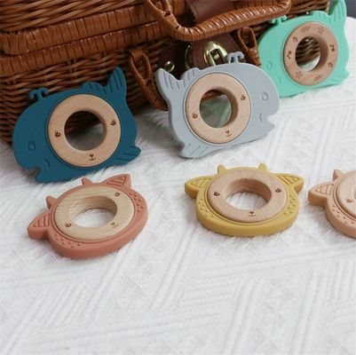 Soothe Sore Gums Silicone Baby Teether Teething Playing Smooth Sheep Whale