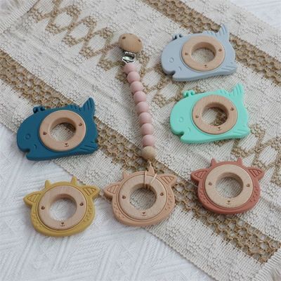Soothe Sore Gums Silicone Baby Teether Teething Playing Smooth Sheep Whale