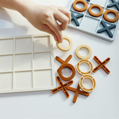 Wholesale Full Silicone XO Puzzles Custom Logo Brand Baby Educational Silicone Puzzle Toys