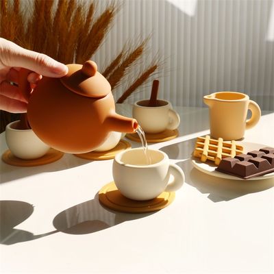 CE Safety Standard Baby Silicone Toys With Silicone Toy With Teapot Set 17PCS