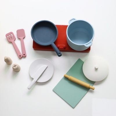 Factory New Arrival Pretend Play Set Kitchen Toys Montessori Education Silica Gel Kitchen Silicone Toy