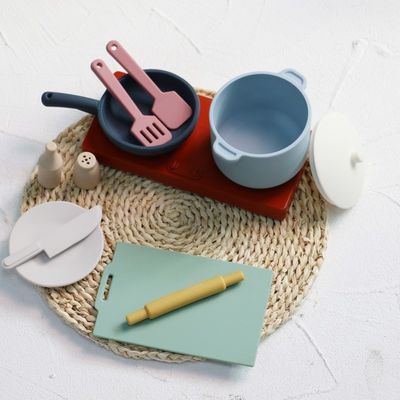 Factory New Arrival Pretend Play Set Kitchen Toys Montessori Education Silica Gel Kitchen Silicone Toy