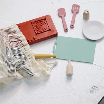 Factory New Arrival Pretend Play Set Kitchen Toys Montessori Education Silica Gel Kitchen Silicone Toy