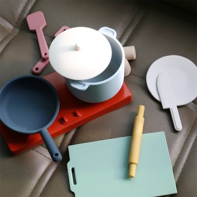 Factory New Arrival Pretend Play Set Kitchen Toys Montessori Education Silica Gel Kitchen Silicone Toy