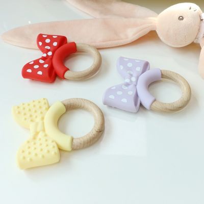 Food Grade Silicone Teething Ring Freezable For Extra Relief  Educational Toy Baby Silicone Fruit Teether
