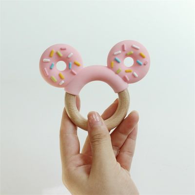 Food Grade Silicone Teething Ring Freezable For Extra Relief  Educational Toy Baby Silicone Fruit Teether