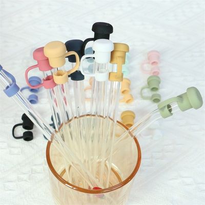 Custom Made Silicone Straw Toppers For Tumblers Silicone Straw Cap Hats PVC Free BPA Free