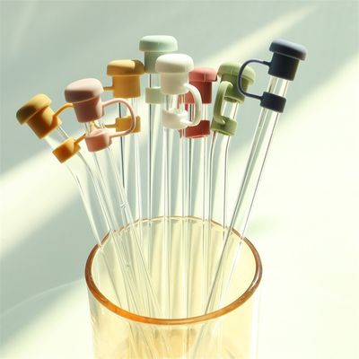 Custom Made Silicone Straw Toppers For Tumblers Silicone Straw Cap Hats PVC Free BPA Free
