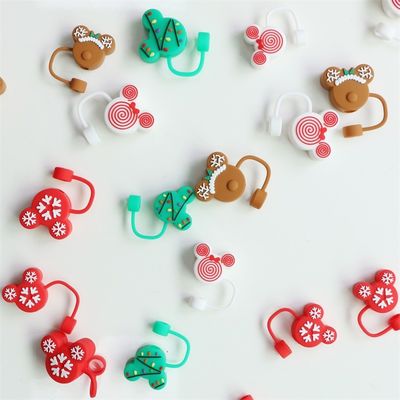 Factory Wholesale  And Custom Full Silicone Bpa Free Food Grade Silicone Straw Topper Hat Caps For Drinking Straws