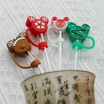 Factory Wholesale  And Custom Full Silicone Bpa Free Food Grade Silicone Straw Topper Hat Caps For Drinking Straws