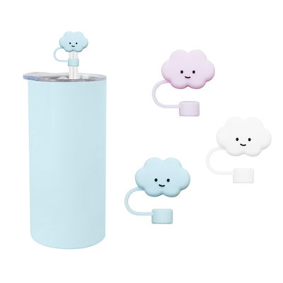 Different Flower Silicone Straw Straw Hat Cap Toppers Covers For Tumbler Cup