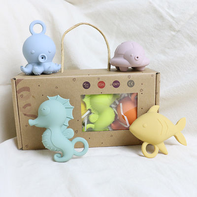 Full Silicone Straw Cover In 3D Design Lightweight Silicone Baby Toys