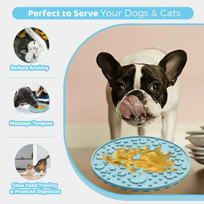 Custom New Maze Design Outward Fun Dogs Food Licking Puzzle Bowls Silicone BPA free Pet Slow Feeder Dog Bowl Plate