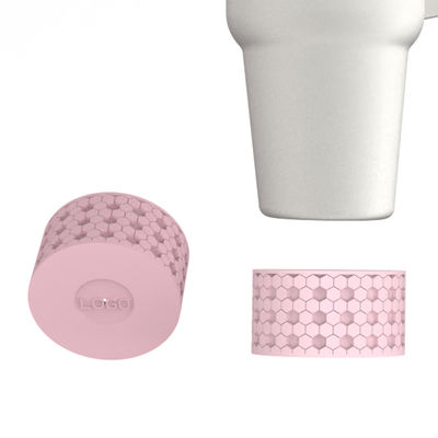 Custom 3D Silicone cup Bumper Boot Bottle Sleeve for 20 30 40 oz Tumbler with Handle  cup silicone cover bottles bottom cover