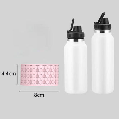 Custom 3D Silicone cup Bumper Boot Bottle Sleeve for 20 30 40 oz Tumbler with Handle  cup silicone cover bottles bottom cover
