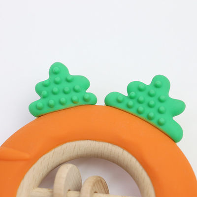 Carrot Factory Baby Bpa Free Wholesale Silicone Baby Teething Toys Bpa Free Baby Shape Teether Perfect Size for Little Hand