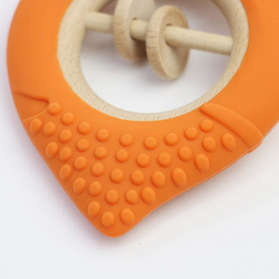 Carrot Factory Baby Bpa Free Wholesale Silicone Baby Teething Toys Bpa Free Baby Shape Teether Perfect Size for Little Hand