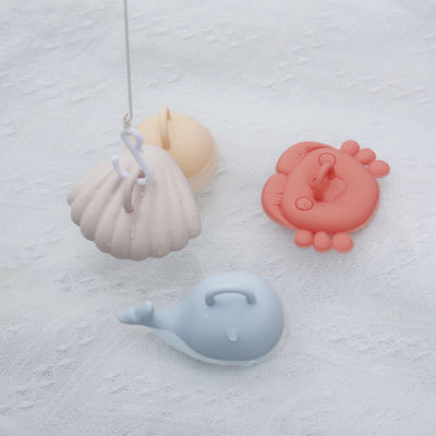 NEW sealife animal cartoon designs kids silicone Bath Toys Set for Toddlers  100% Food Grade Silicone fishing toys kits