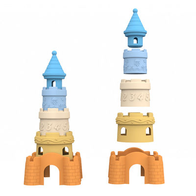 Silicone Castle Building Blocks Set – Stacking & Nesting Educational Toys for Toddlers