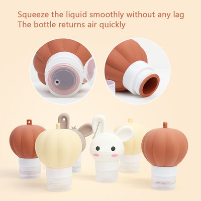 Wholesale 90ML Portable Leak Proof Squeezable Cosmetic Container Travel Kit Silicone Shampoo Travel Bottle Set For Toiletries