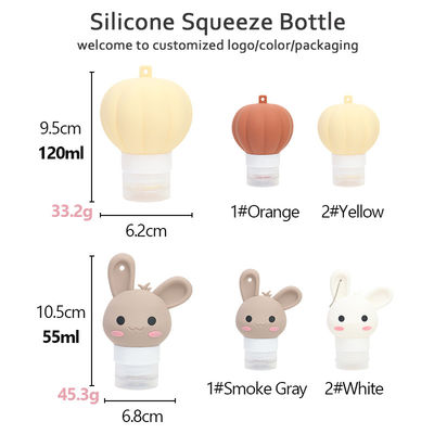 Wholesale 90ML Portable Leak Proof Squeezable Cosmetic Container Travel Kit Silicone Shampoo Travel Bottle Set For Toiletries