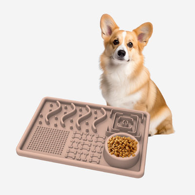 Non Toxic Custom Made Silicone Dog Pet Feeder Slow Lick Food Water Plate Bowls