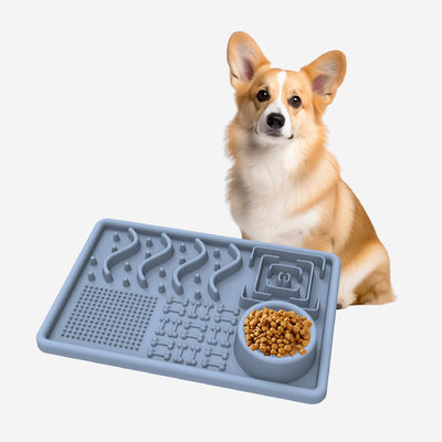 Non Toxic Custom Made Silicone Dog Pet Feeder Slow Lick Food Water Plate Bowls