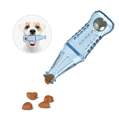 Custom high quality bpa free food grade silicone pet dog training bottle toys slow feeder snack lick silicone food bottle toy
