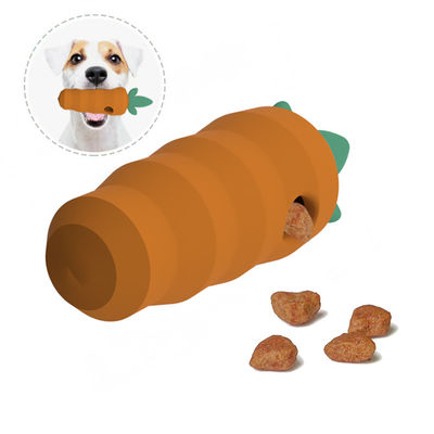 Dongguan Toys factory Custom BPA free PVC free Phthalate free soft rubber silicone pet dog teething carrot shape silicon toys